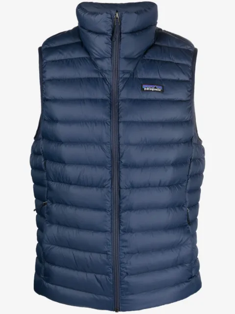 Patagonia chaleco capitonado con parche del logo 