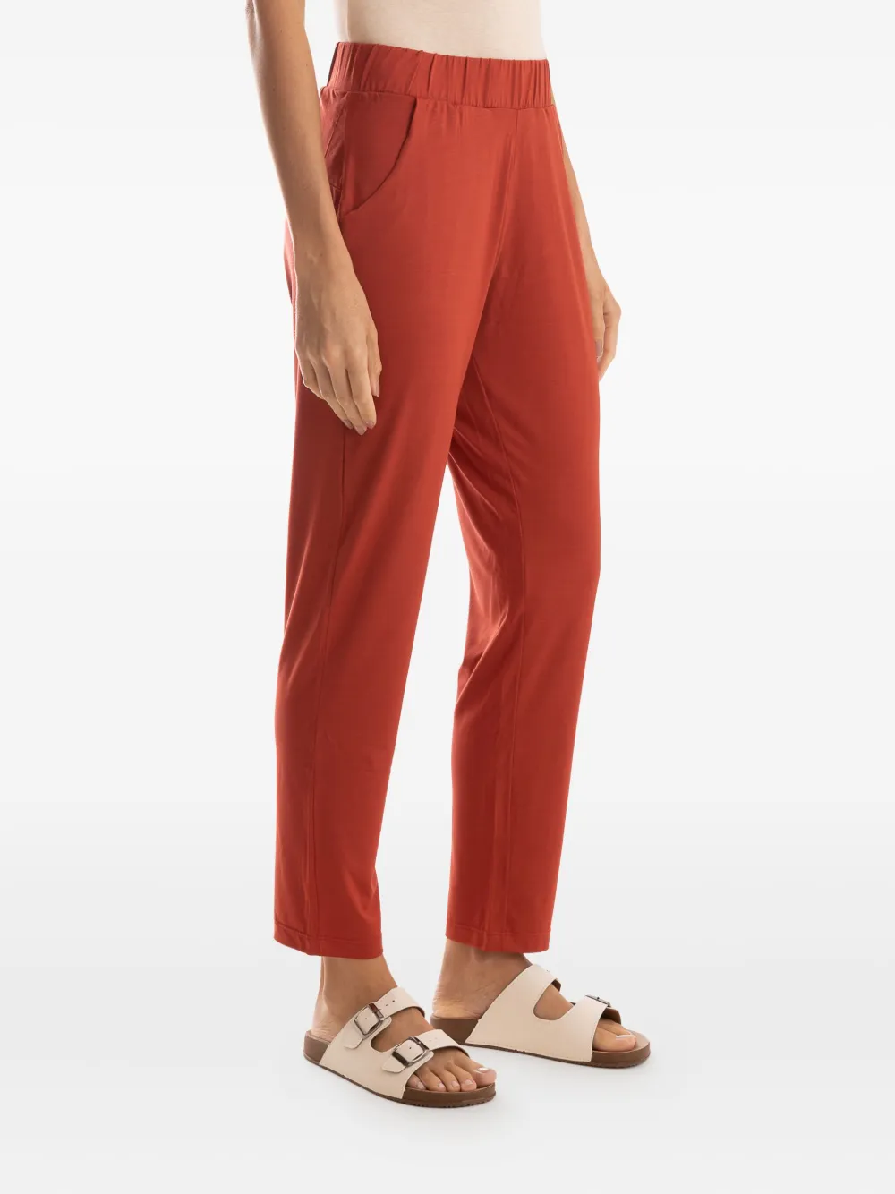 Lygia & Nanny Elasticated-waist Trousers In Brown