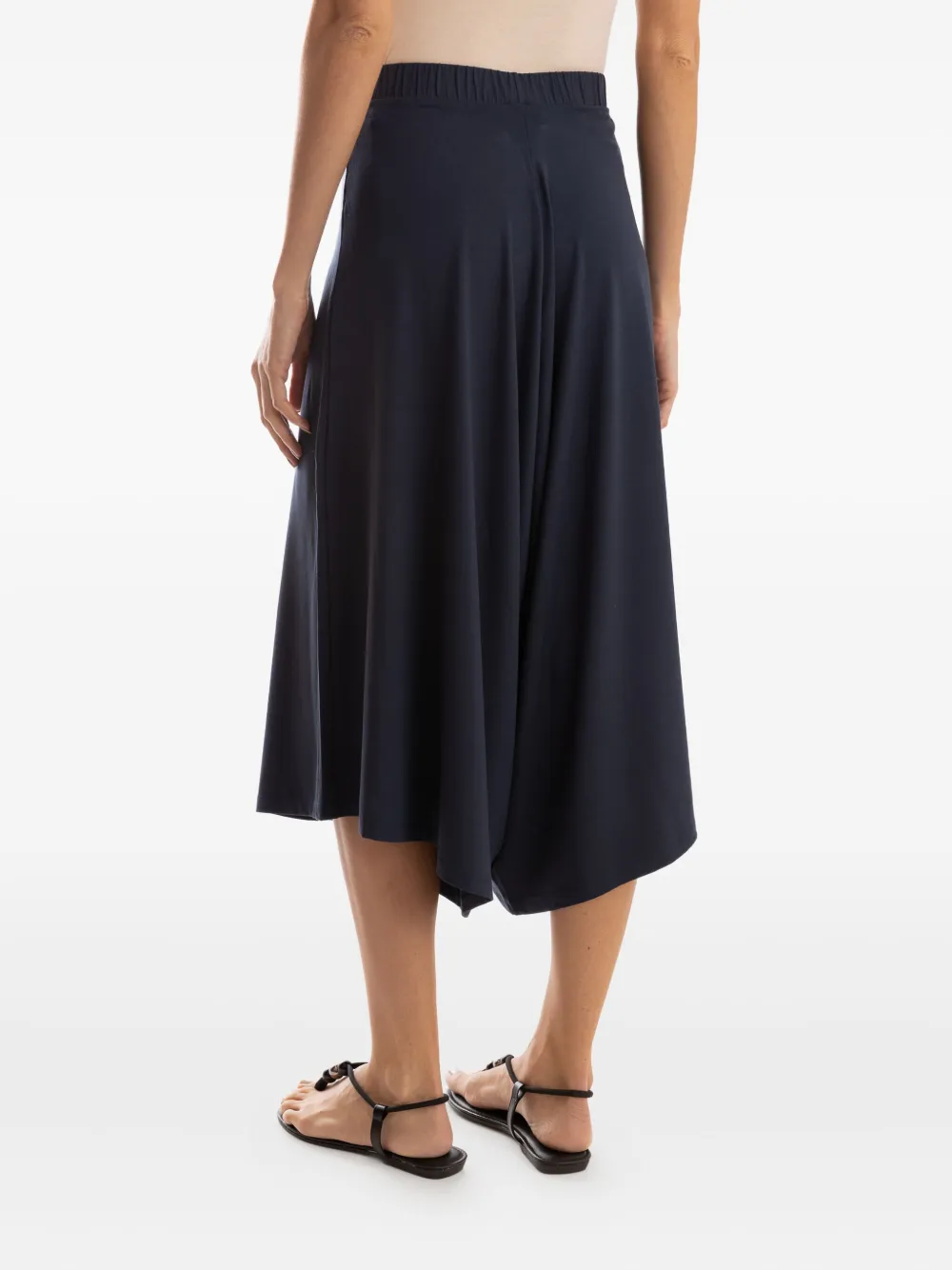 Lygia & Nanny Elastic-waist Cropped Trousers In Blue