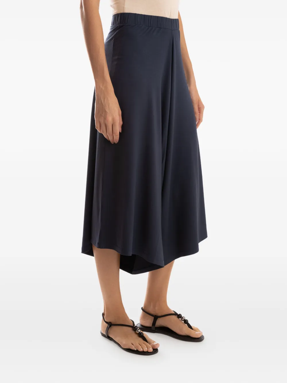 Lygia & Nanny Elastic-waist Cropped Trousers In Blue