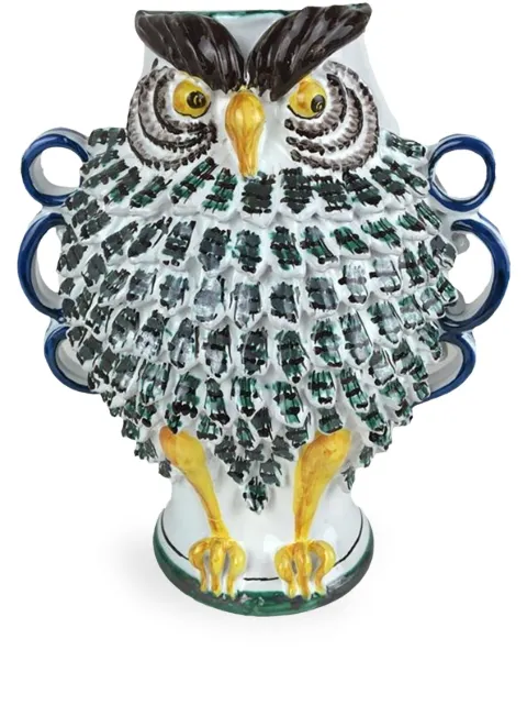 Les-Ottomans Owl porcelain vase