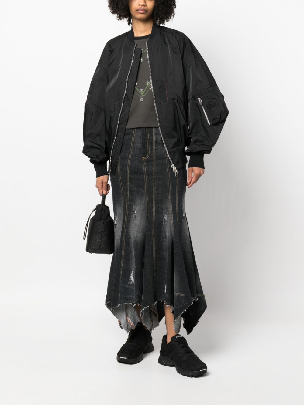 Junya Watanabe Bomberjack met rits - Zwart