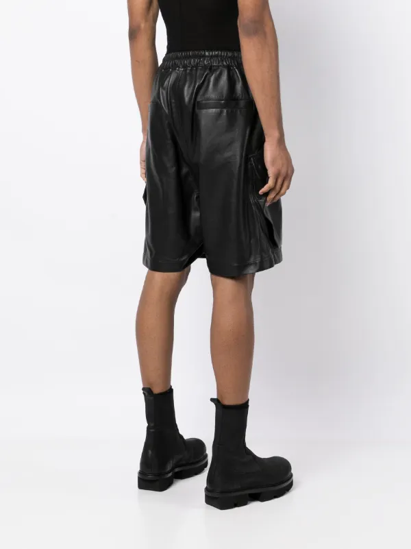 Rick Owens レザー カーゴショーツ - Farfetch