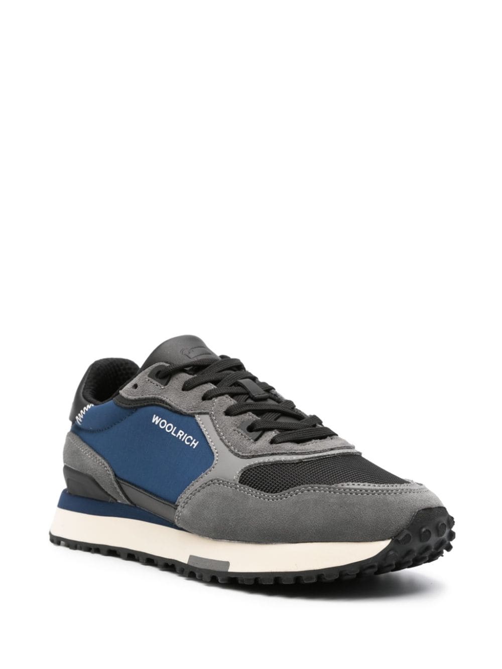 Shop Woolrich Retro Lace-up Sneakers In Grey