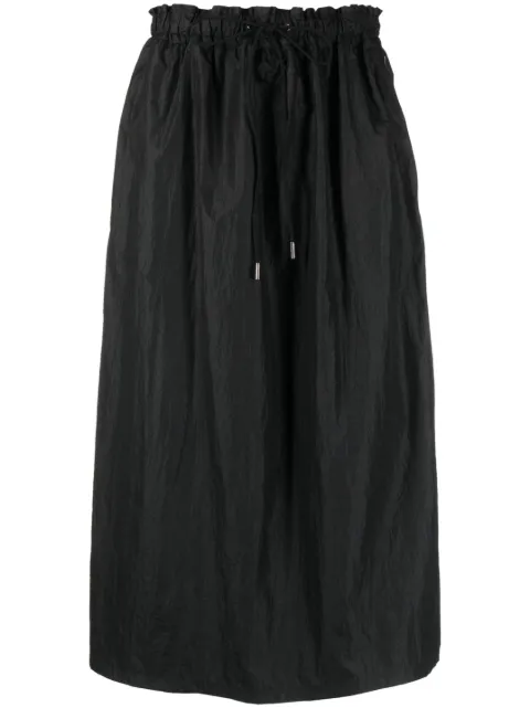 Woolrich high-waisted track midi skirt