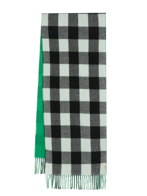 Woolrich bufanda reversible con motivo de cuadros gingham
