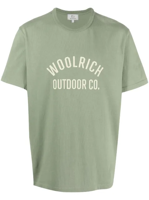 Woolrich playera con logo estampado
