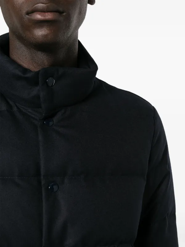 【送料&関税込】Woolrich High-neck Oversized Down Jacket Men's Bering Down Jacket in Stretch Nylon black | Woolrich US