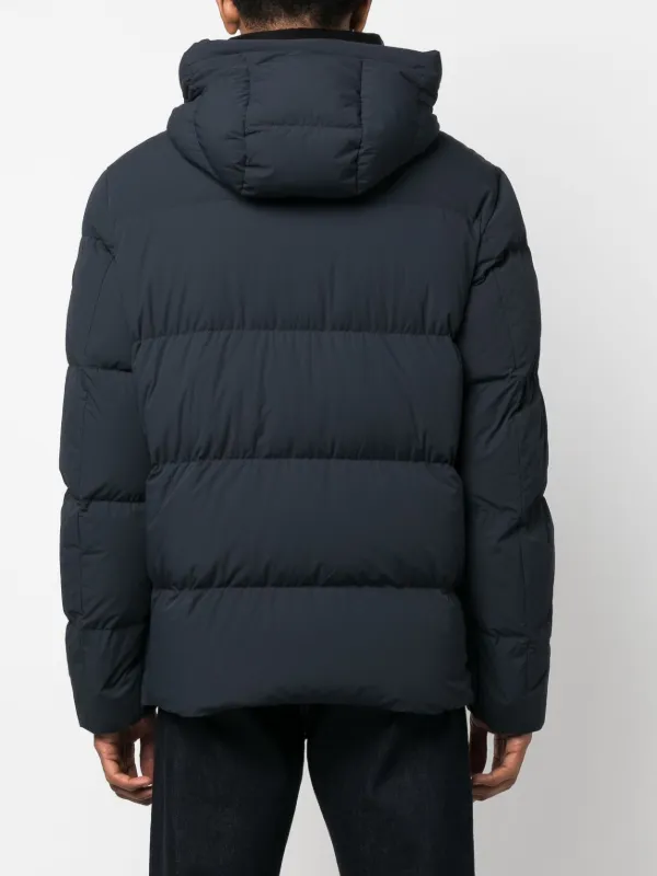 Woolrich フーデッド パデッドジャケット | ブルー | FARFETCH JP