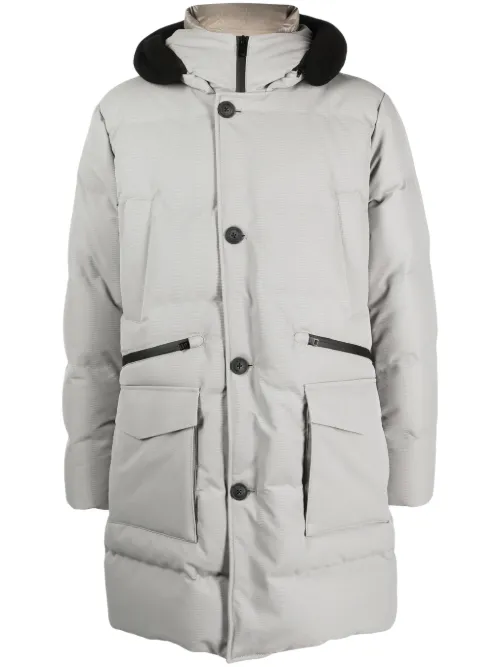 Veste boutonnée à capuche - Woolrich - Modalova