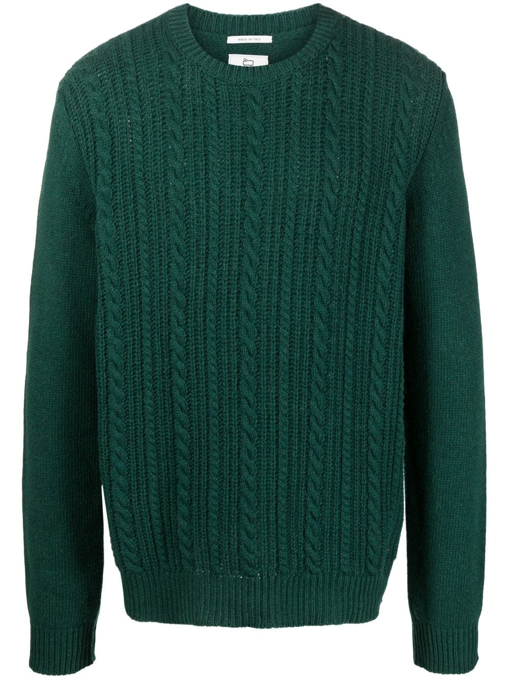 Woolrich Cable-knit Jumper In Green