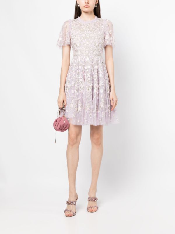 Needle & Thread Victoria Ditsy floral-embroidered Dress - Farfetch