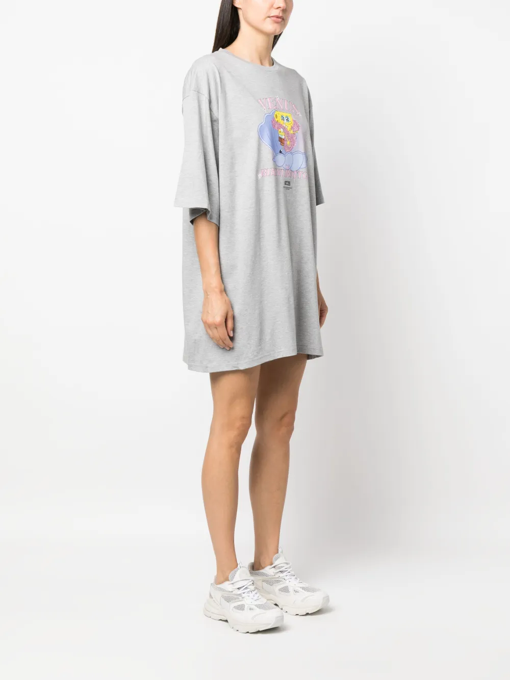 X SPONGEBOB VENUS-PRINT T-SHIRT DRESS