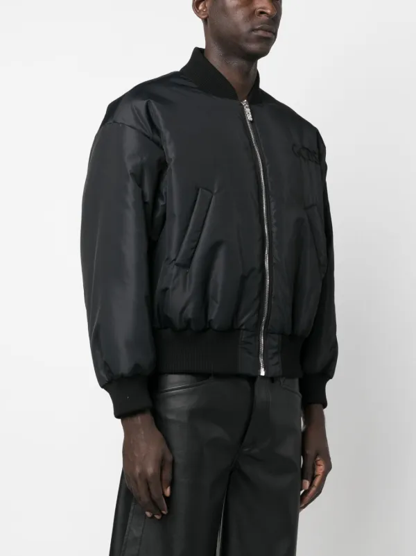 【希少】GCDS patch bomber jacket ジャケット　ブラック GCDS Embroidered SpongeBob Bomber Jacket | Black | FARFETCH