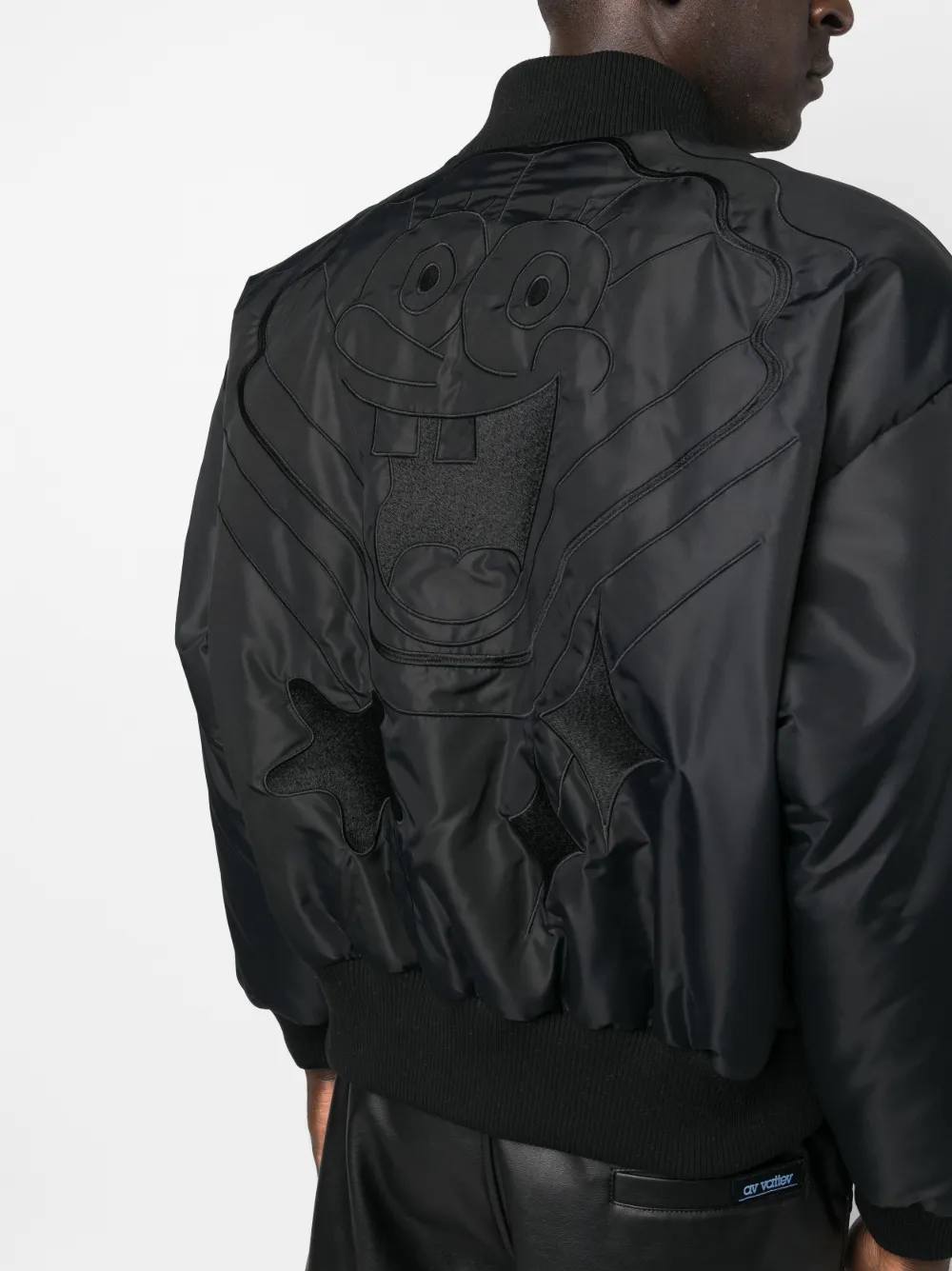 Embroidered Spongebob Bomber Jacket