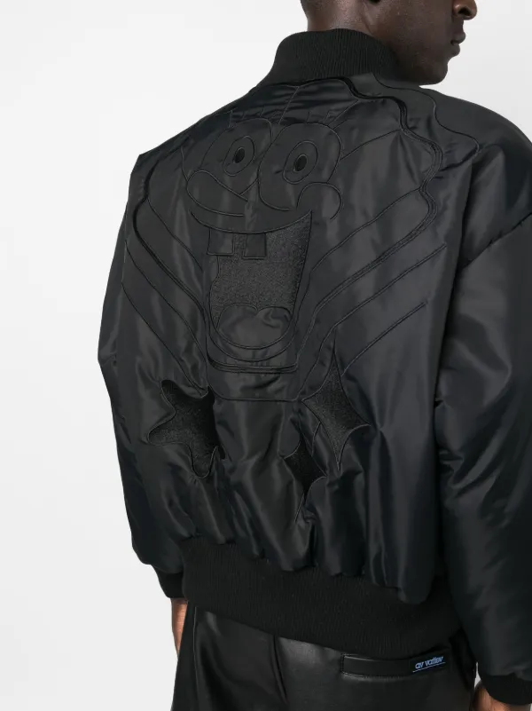 【希少】GCDS patch bomber jacket ジャケット ブラック GCDS Embroidered SpongeBob Bomber Jacket | Black | FARFETCH