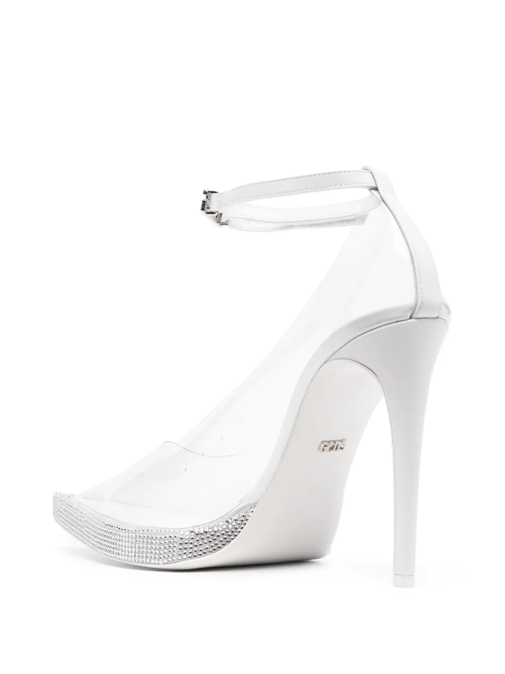  Gcds Crystal-embellished Pumps - White 