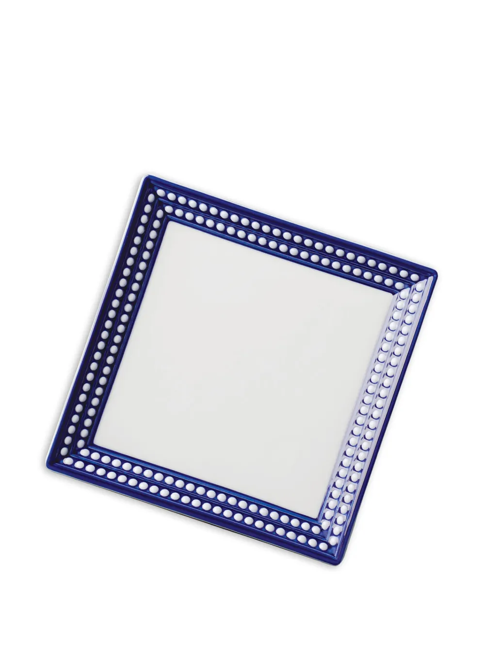  L'objet Perlée Square Tray (20cm) - Blue 