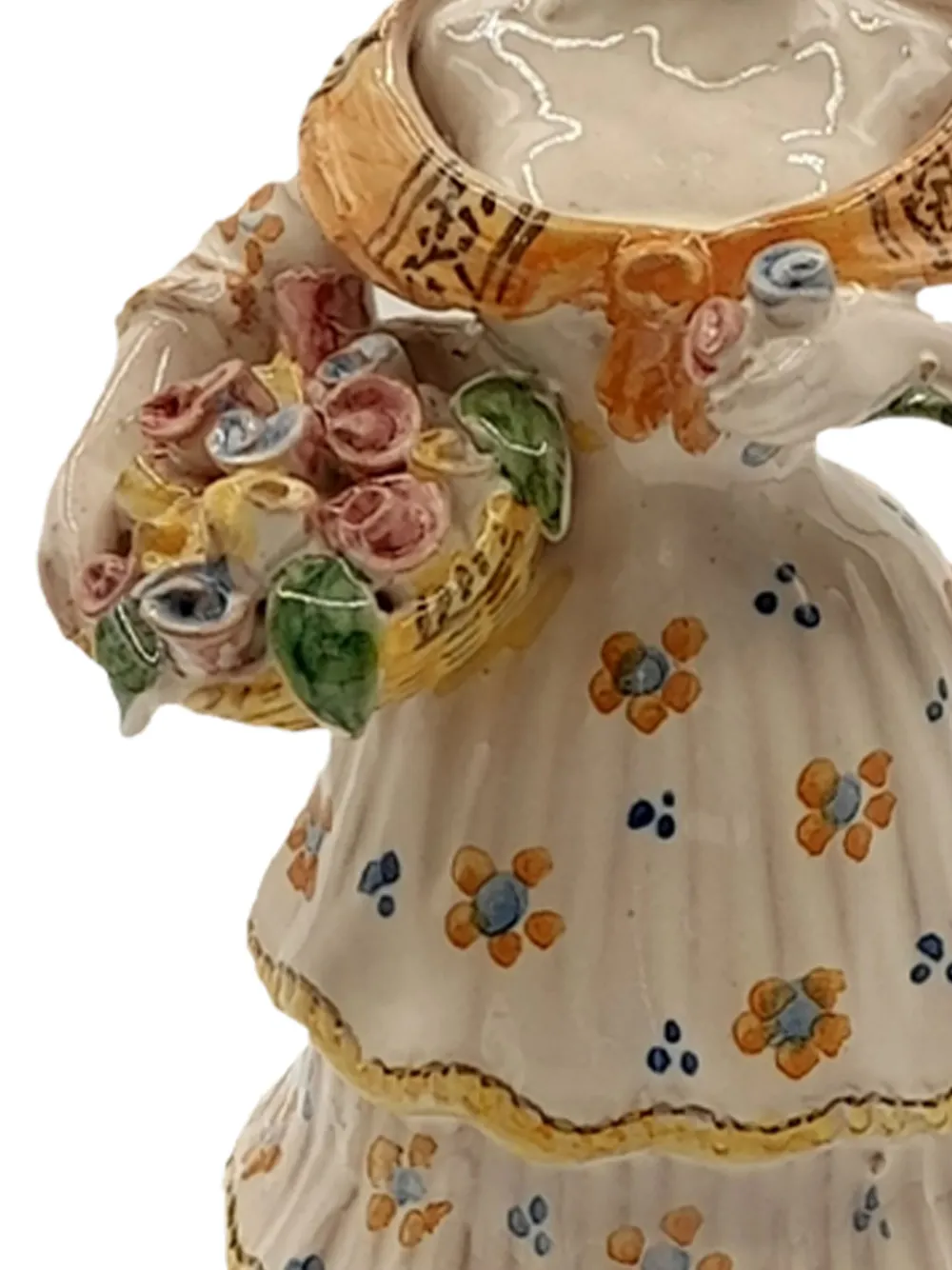 Lemon Woman Porcelain Candle Holder