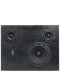 Transparent rectangle-shape steel speaker - Black