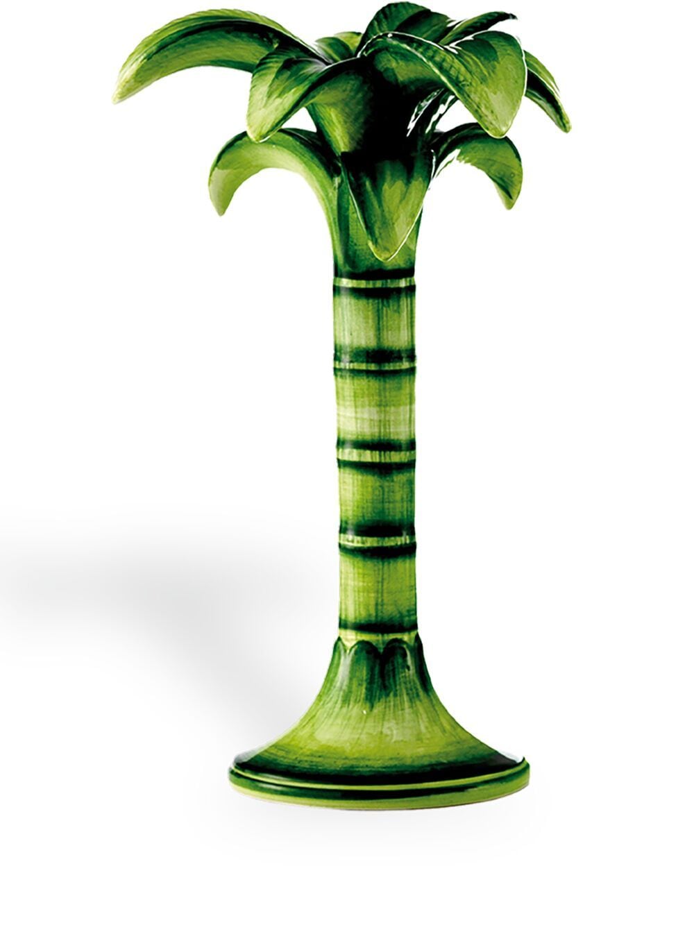Les-Ottomans medium Palm candle holder - Green