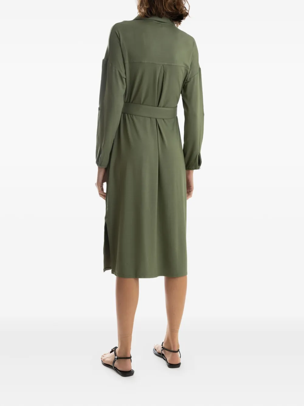 Lygia & Nanny Blousejurk met ceintuur Groen