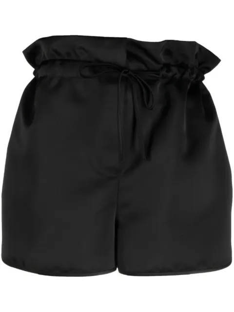 Erika Cavallini  satin-finish drawstring shorts 
