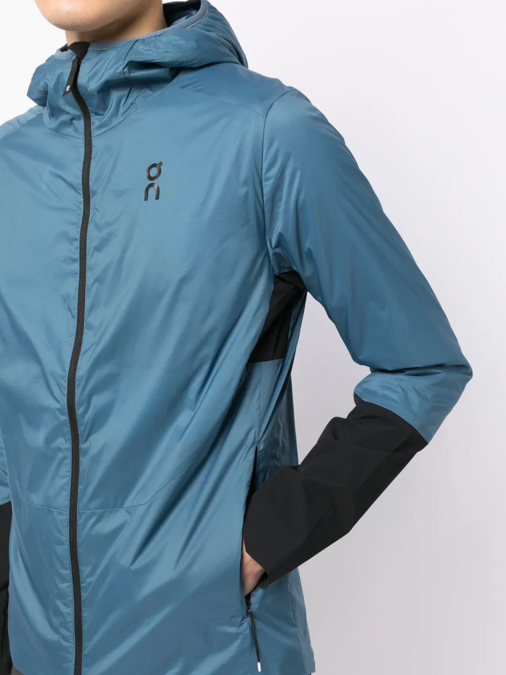 On Running Insulator Hooded Shell Jacket In Blue ModeSens