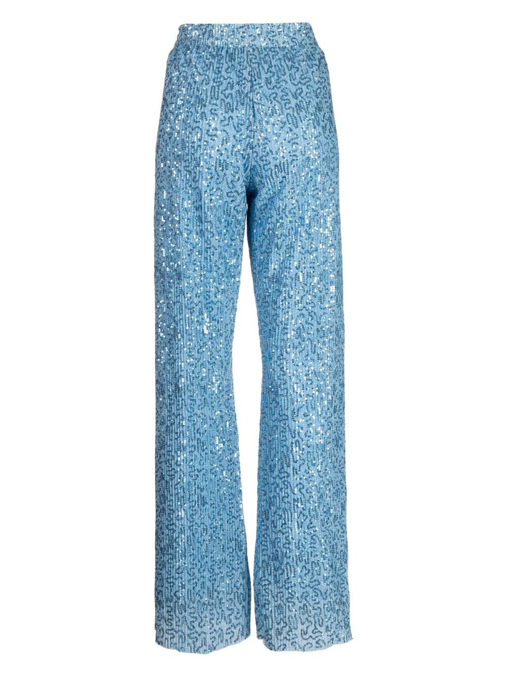 Shop Stine Goya Markus Sequin-detailing Trousers In Blue