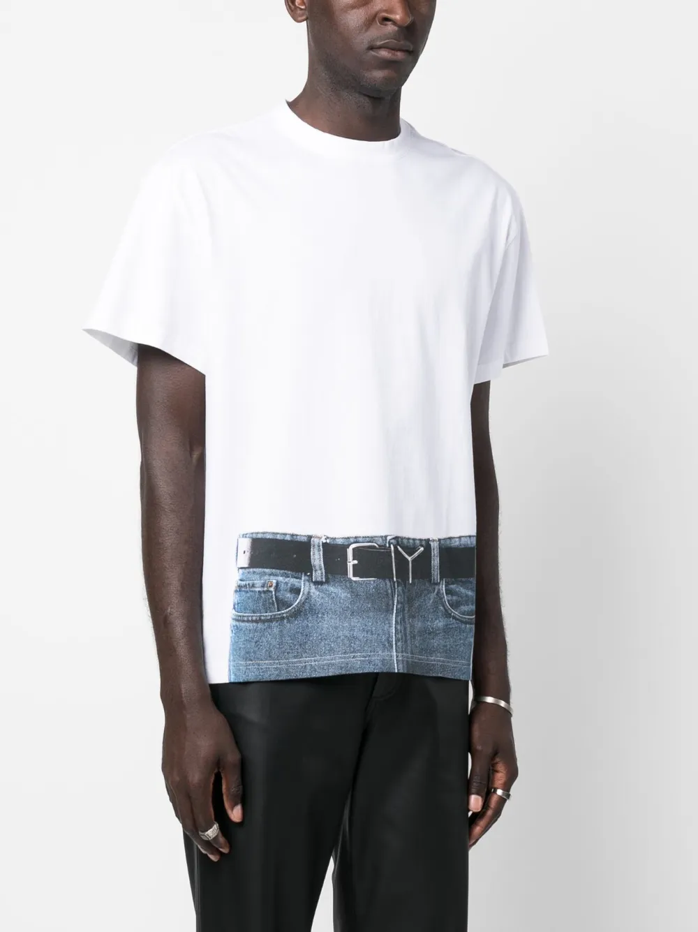 Y/project Man White T-shirts In White