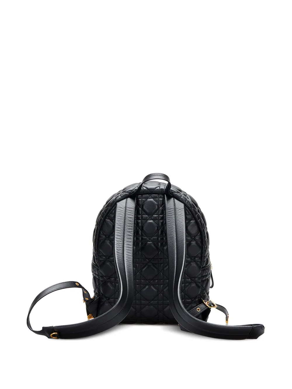 Preowned Dior Small Cannage Backpack In Black ModeSens