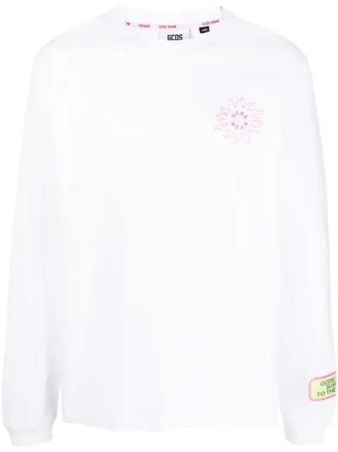 GCDS T-Shirt mit Surfer-Print