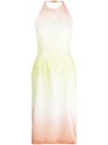 GCDS sequin-embellished halterneck dress - Yellow