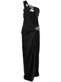 GCDS Bling chain long dress - Black