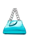 GCDS small Comma Transpallic tote bag - Blue