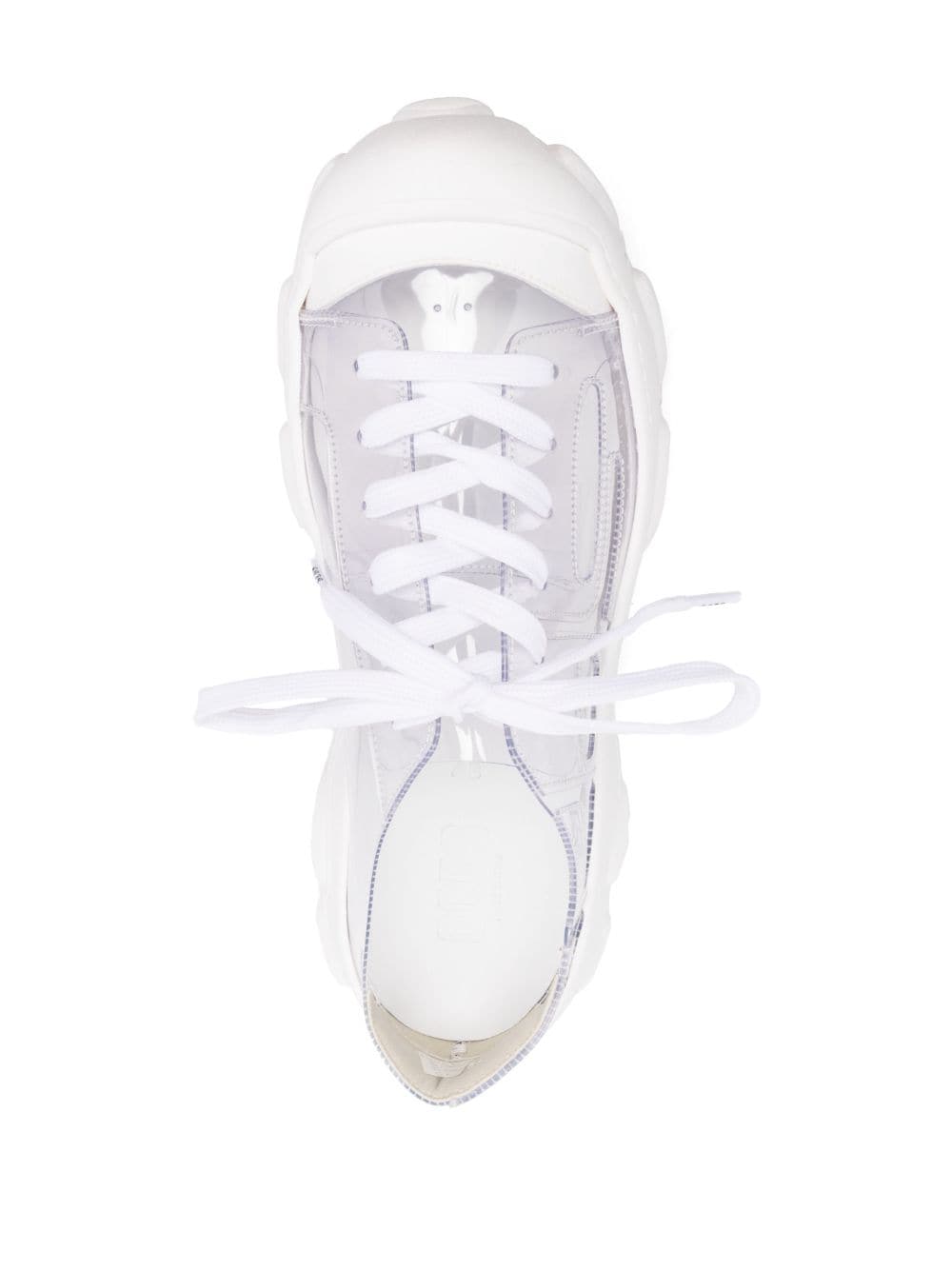 Shop Gcds Ibex Transparent Low-top Sneakers In White