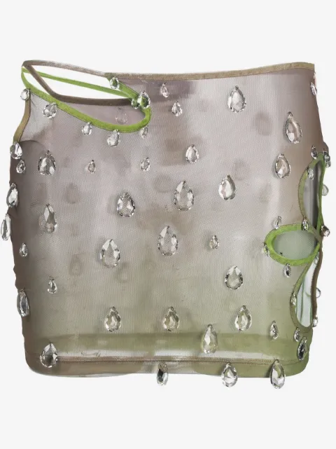 GCDS Sita Drops crystal-embellished miniskirt