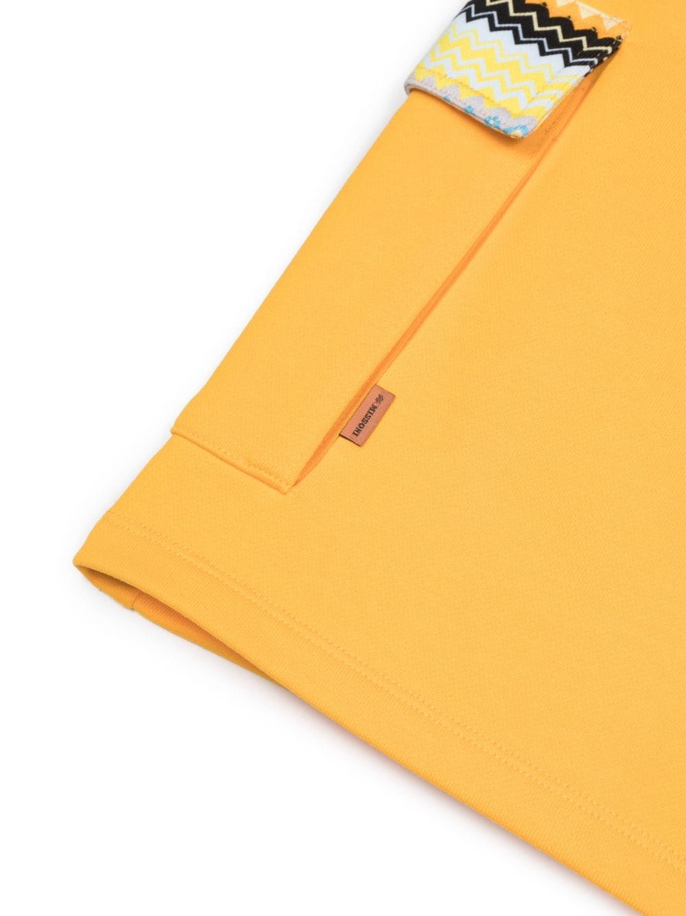 Shop Missoni Zigzag-print Cotton Shorts In Yellow