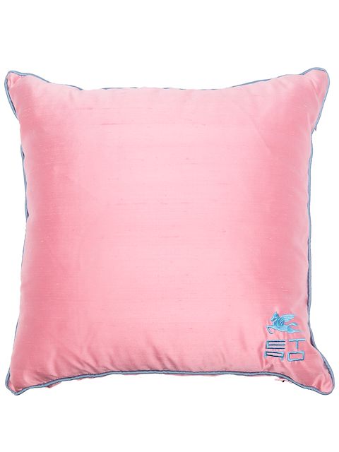 ETRO HOME embroidered-logo detail cushion