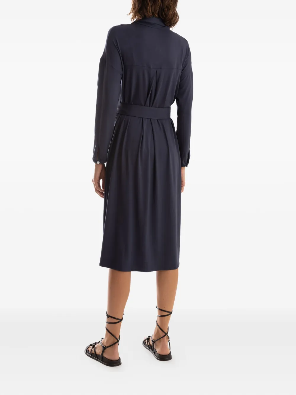 Lygia & Nanny Blousejurk met ceintuur Blauw