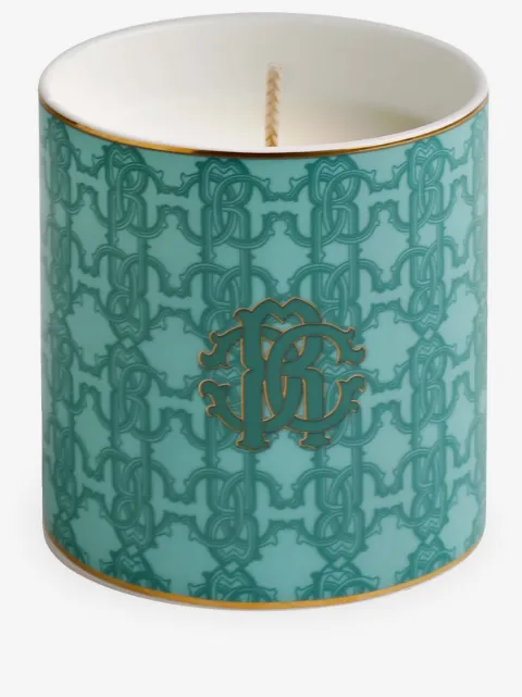 Roberto Cavalli Home Turquoise Monogram scented candle (270g)