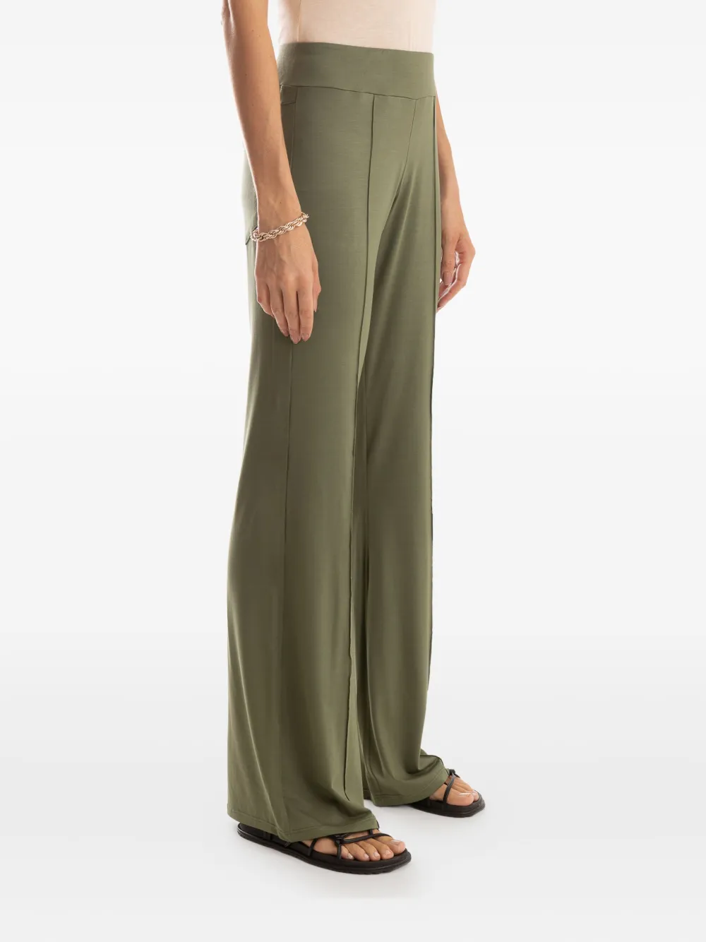 Lygia & Nanny seam-details trousers Groen