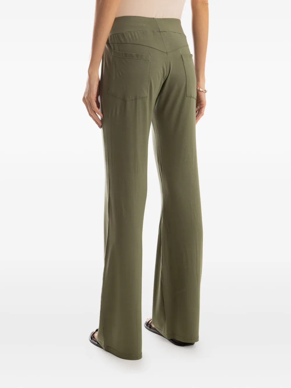 Lygia & Nanny seam-details trousers Groen