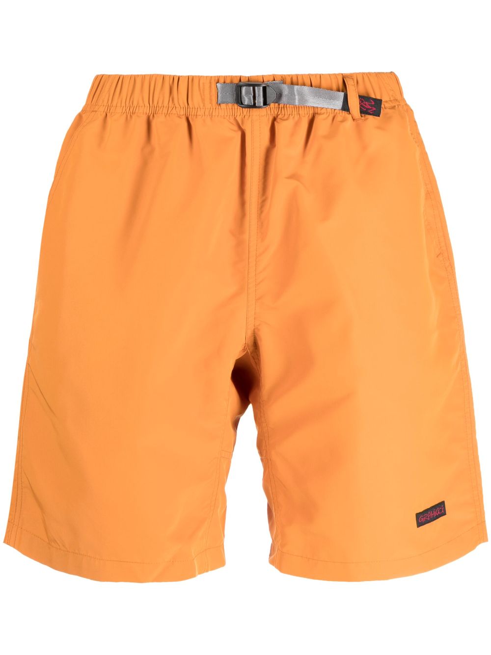 Shop Gramicci Packable Straight-leg Shorts In Orange