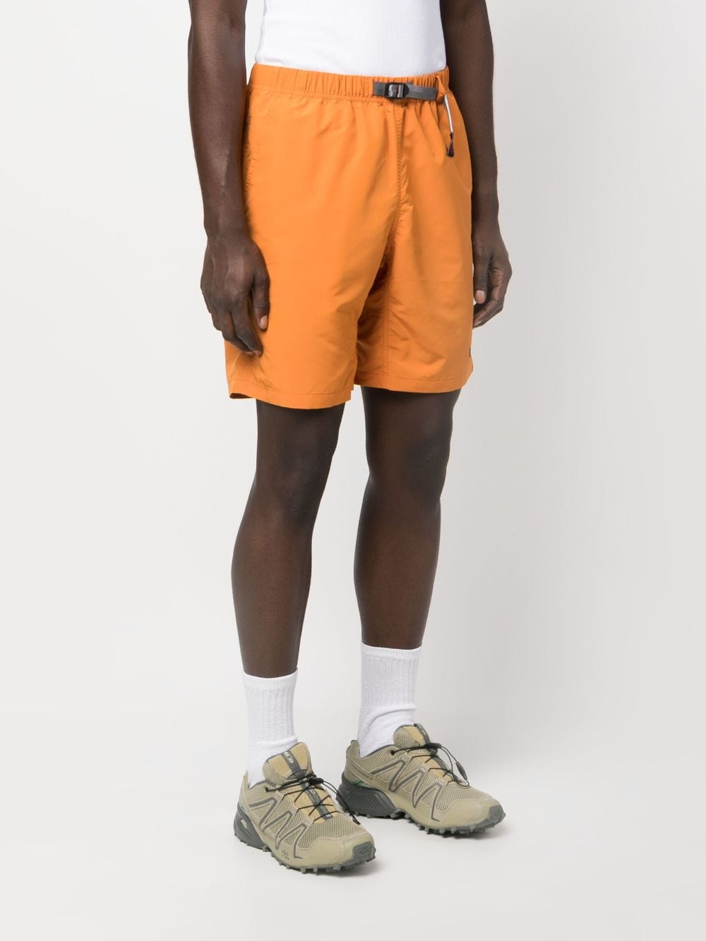 Shop Gramicci Packable Straight-leg Shorts In Orange