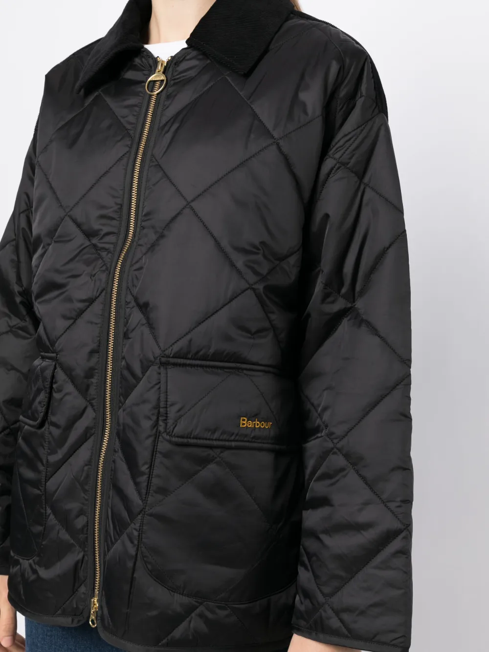 Barbour Ryhope Quilted Jacket In Black ModeSens