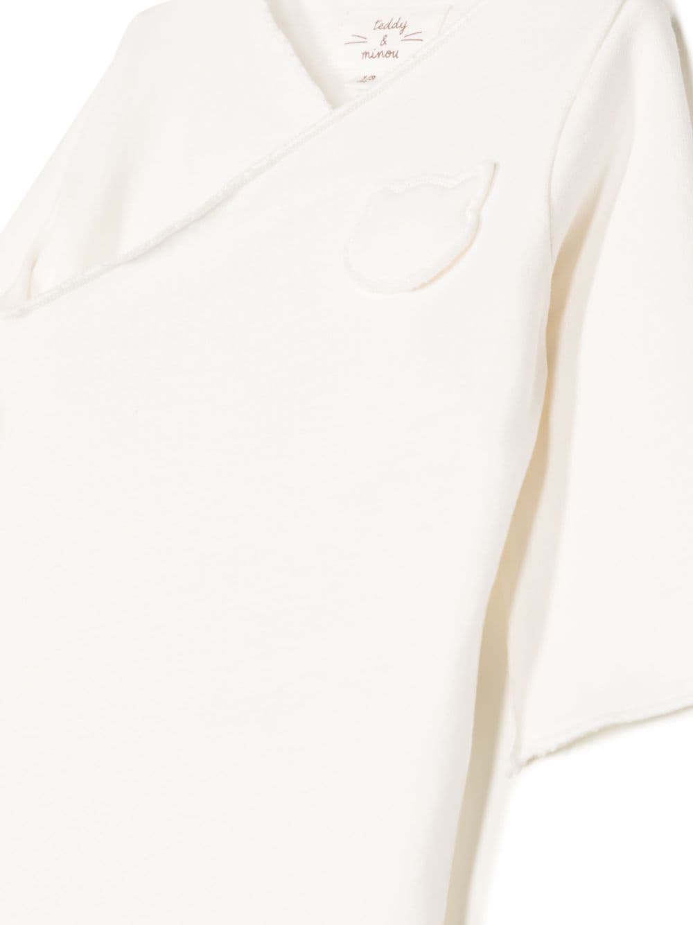 Shop Teddy & Minou Logo-patch Cotton Romper In White