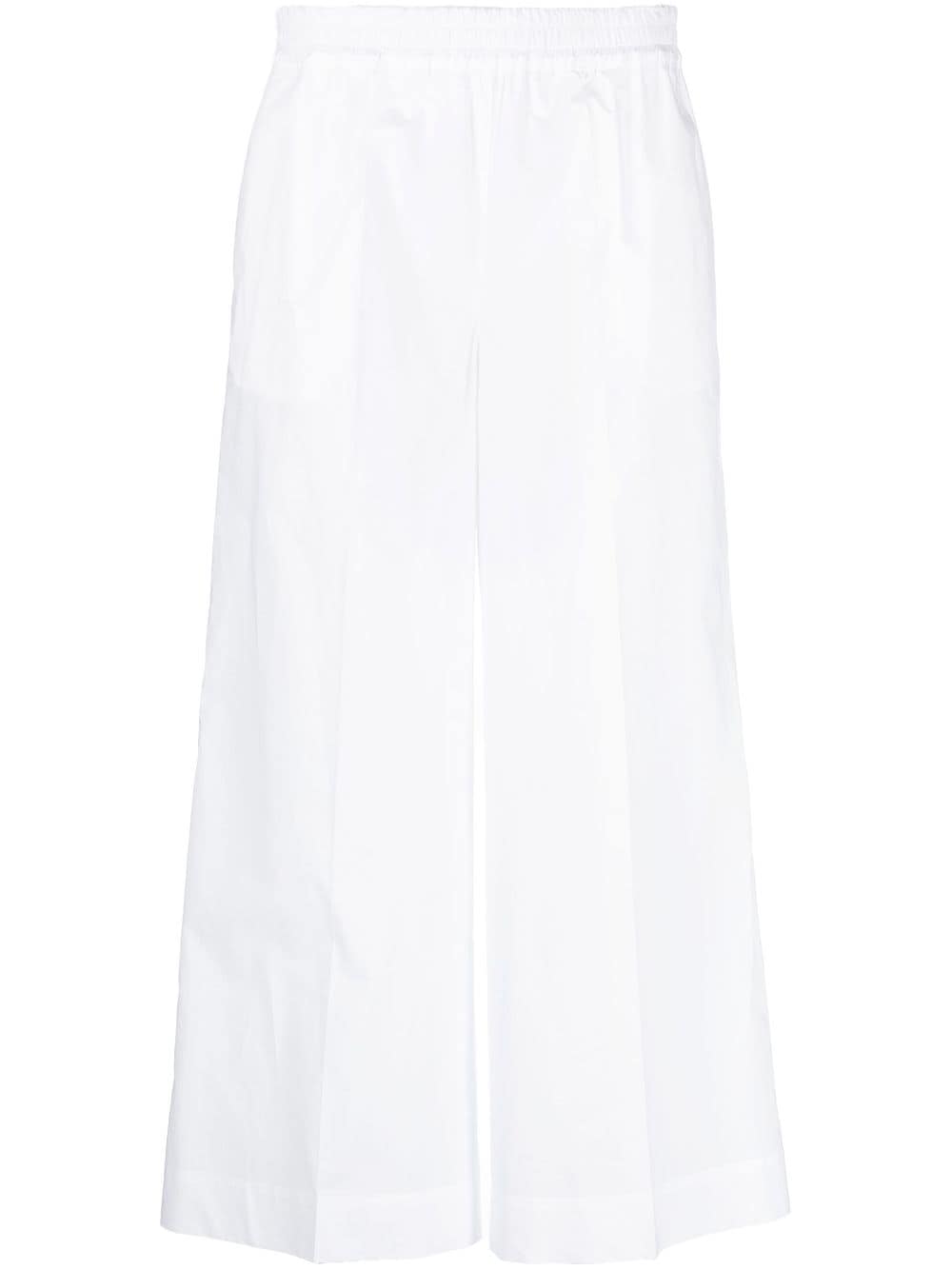 P.a.r.o.s.h High-waisted Wide-leg Trousers In White