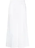 P.A.R.O.S.H. wide-leg cotton cropped trousers - White
