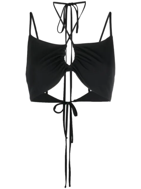 P.A.R.O.S.H. tie-fastening cropped top